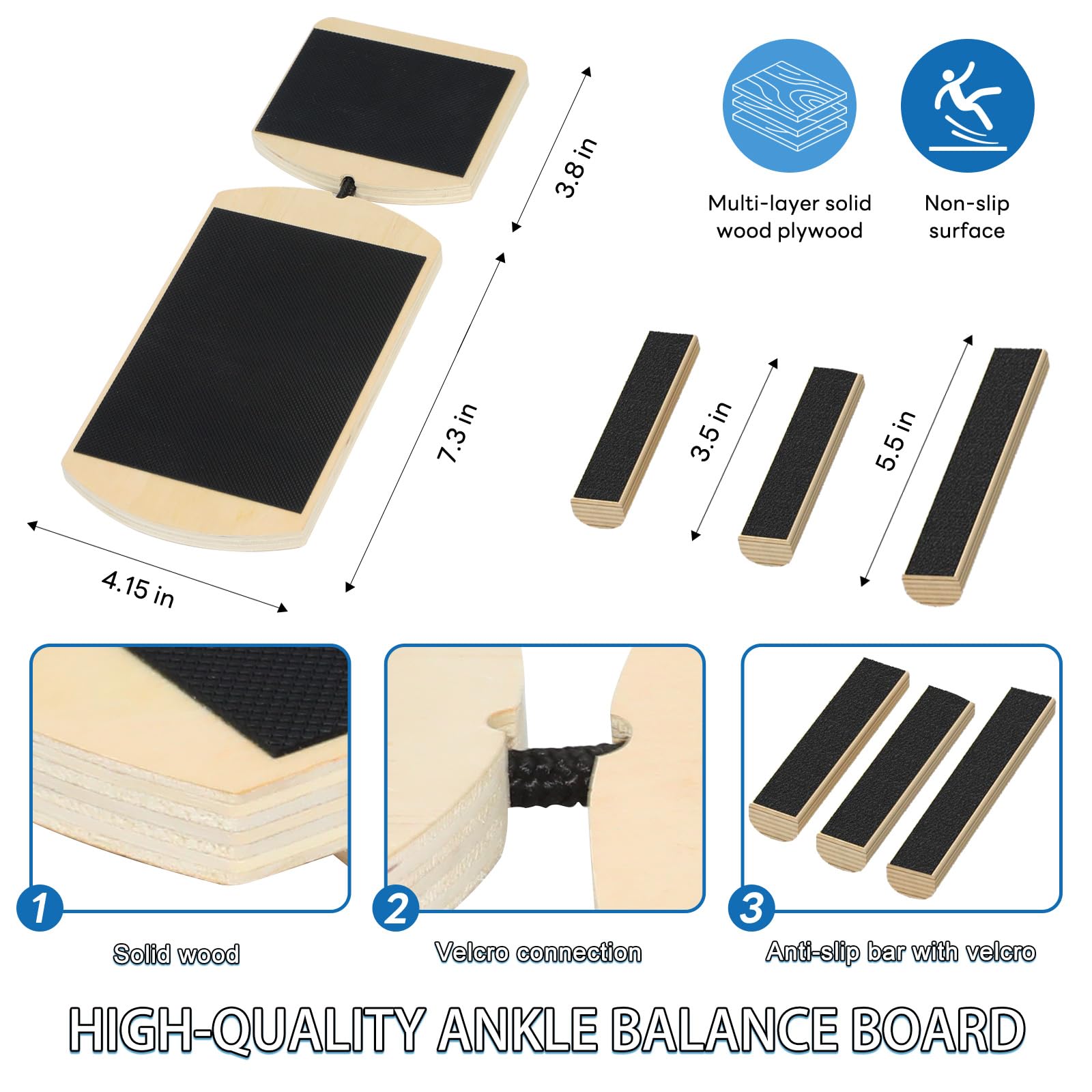 Adjustable Ankle Balance Board for Ankle strengthener & Stability Training — Amazon image 5