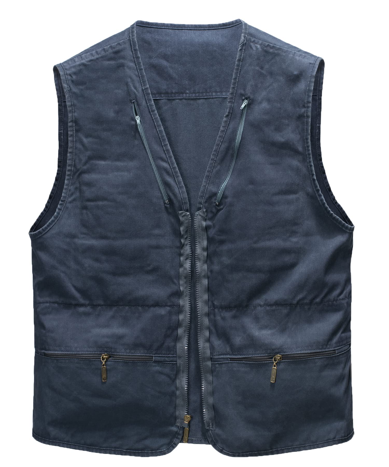 Gilet da Pesca da Uomo Multi-Tasche Gilet da Caccia Fotografico Giacca Senza Maniche Gilet da Lavoro Giubbini da Pesca per Attività All'aperto