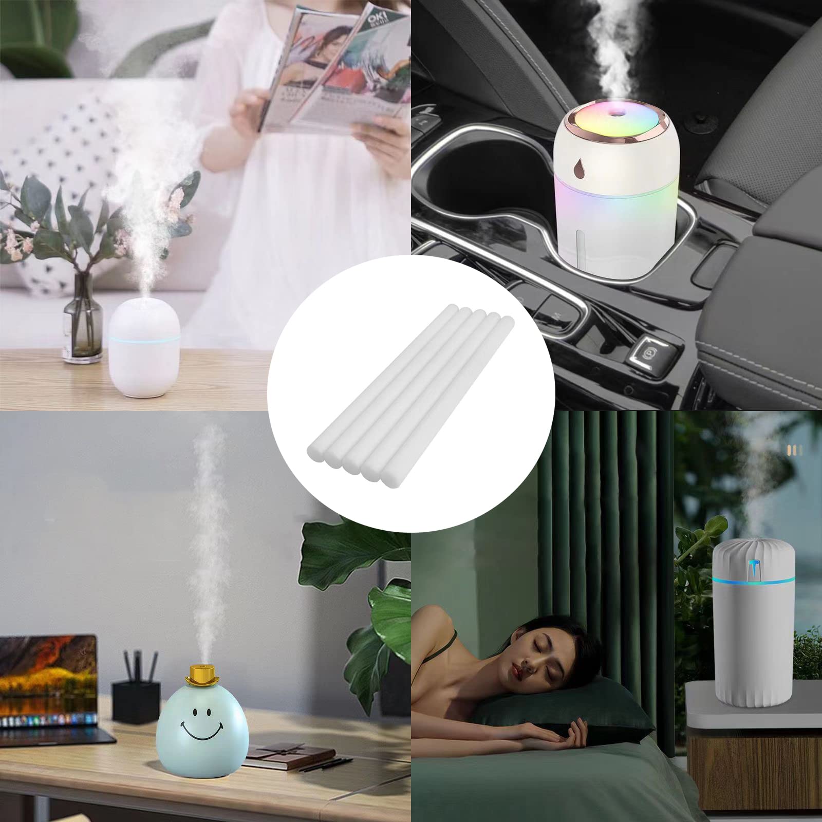 Amazon.co.jp : SHULLIN 30個セット 綿棒 加湿器専用 給水綿棒 給水芯