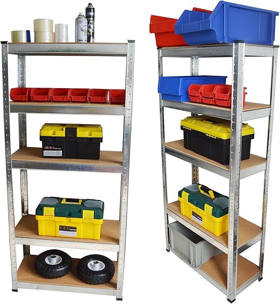 Vivo Technologies 5 Tier Boltless Industrial Racking Garage Shelving