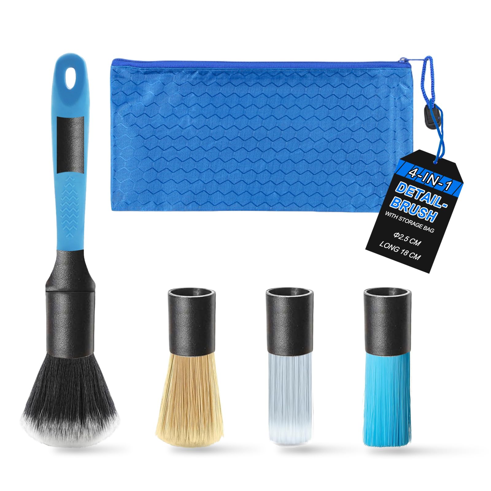 Ultra-Soft Car Detailing Brush Set - Scratch-Free For Interior & Exterior Cleaning - View #2