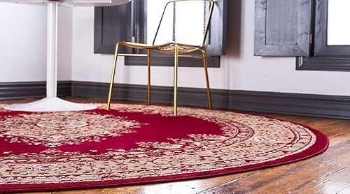 Vista 154 de Unique Loom Reza Collection- Alfombra, Polipropileno, Marrón Marrón/ marfil