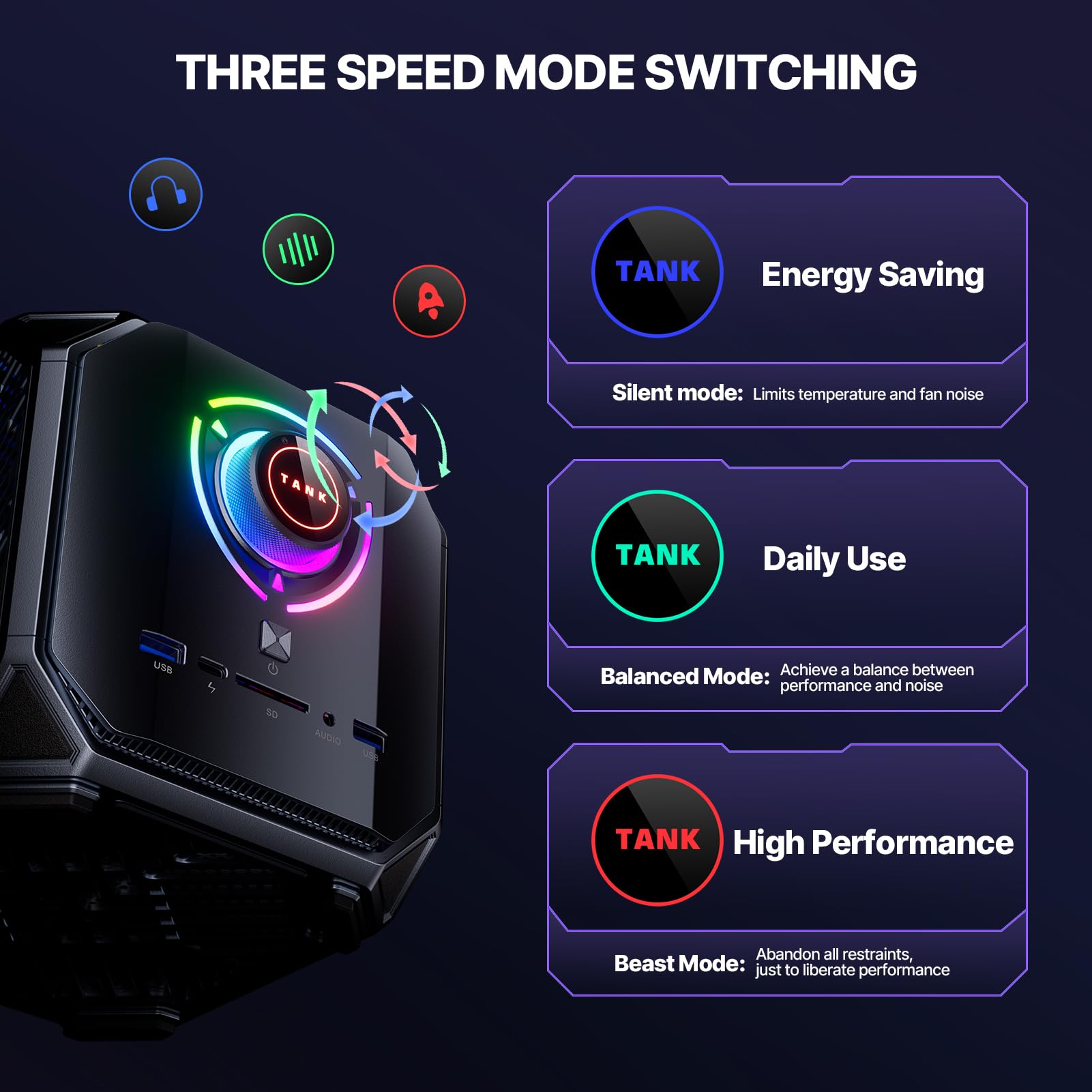 ACEMAGIC M1A Pro Mini Station de Travail IA,Intel Core i9-13900HK,Arc A770 | Mini PC 32 Go DDR5,1 To SSD, Écran Multi-écran 8K/W-11 Pro Mini Ordinateur de Bureau pour Bureau, Gaming et Créateurs