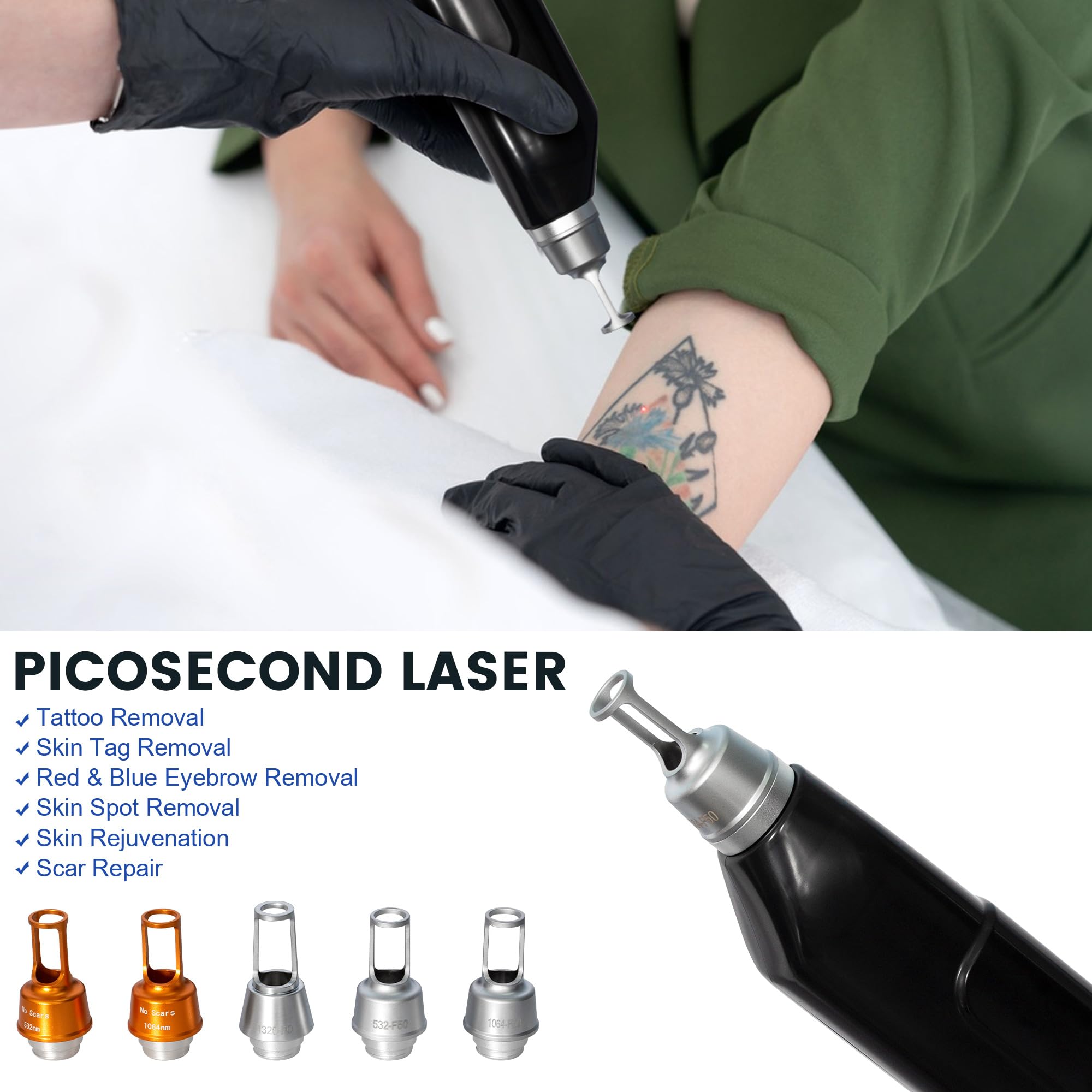 Dispositivo Epilatore Laser Verticale 2 in 1 Diodo FAC + Picosecondo, 4 Lunghezze d’Onda Raffreddamento Zaffiro, Schermo Touch, Base Rotante per Centri Estetici Professionali