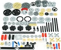 Vista 3 de Pamvava Piezas Técnicas Piezas, Ruedas Engranajes y Ejes Conjuntos Cadena Diferancial, Coche MOC Ladrillos a Granel Bloques de Construcción Juguetes