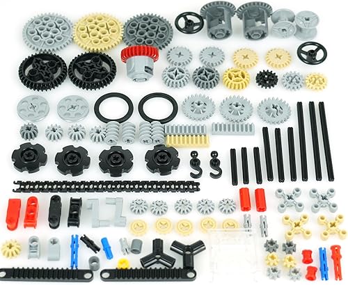 Miniatura 3 de Piezas Técnicas Piezas, Ruedas Engranajes y Ejes Conjuntos Cadena Diferancial, Coche MOC Ladrillos a Granel Bloques de Construcción Juguetes