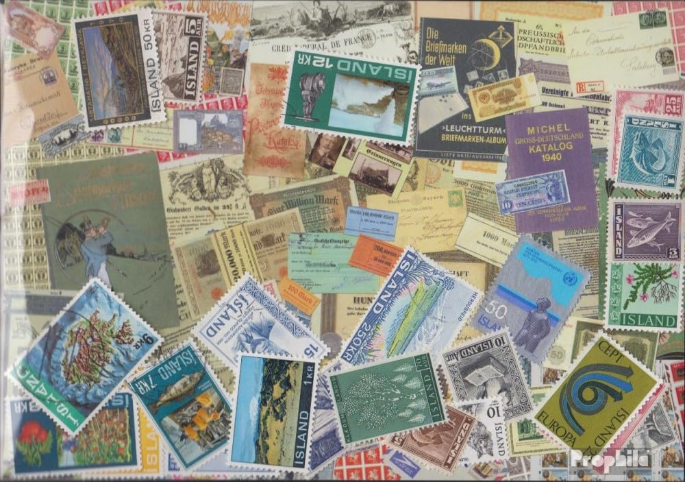 Prophila Collection Islanda 25 Diversi Francobolli (Francobolli per i Collezionisti)