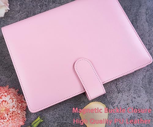 Miniatura 6 de Carpeta de tarjetas A5 con 30 páginas para tarjetas de 4 bolsillos, álbum de 6 anillos con 240 ranuras para tarjetas, cubierta de piel sintética con