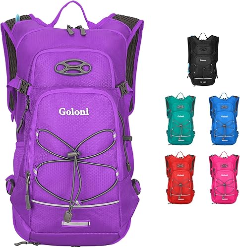 Miniatura 9 de Mochila de hidratación, mochila de senderismo ligera con vejiga de agua de 2 L, mochila de agua para ciclismo, correr, festival