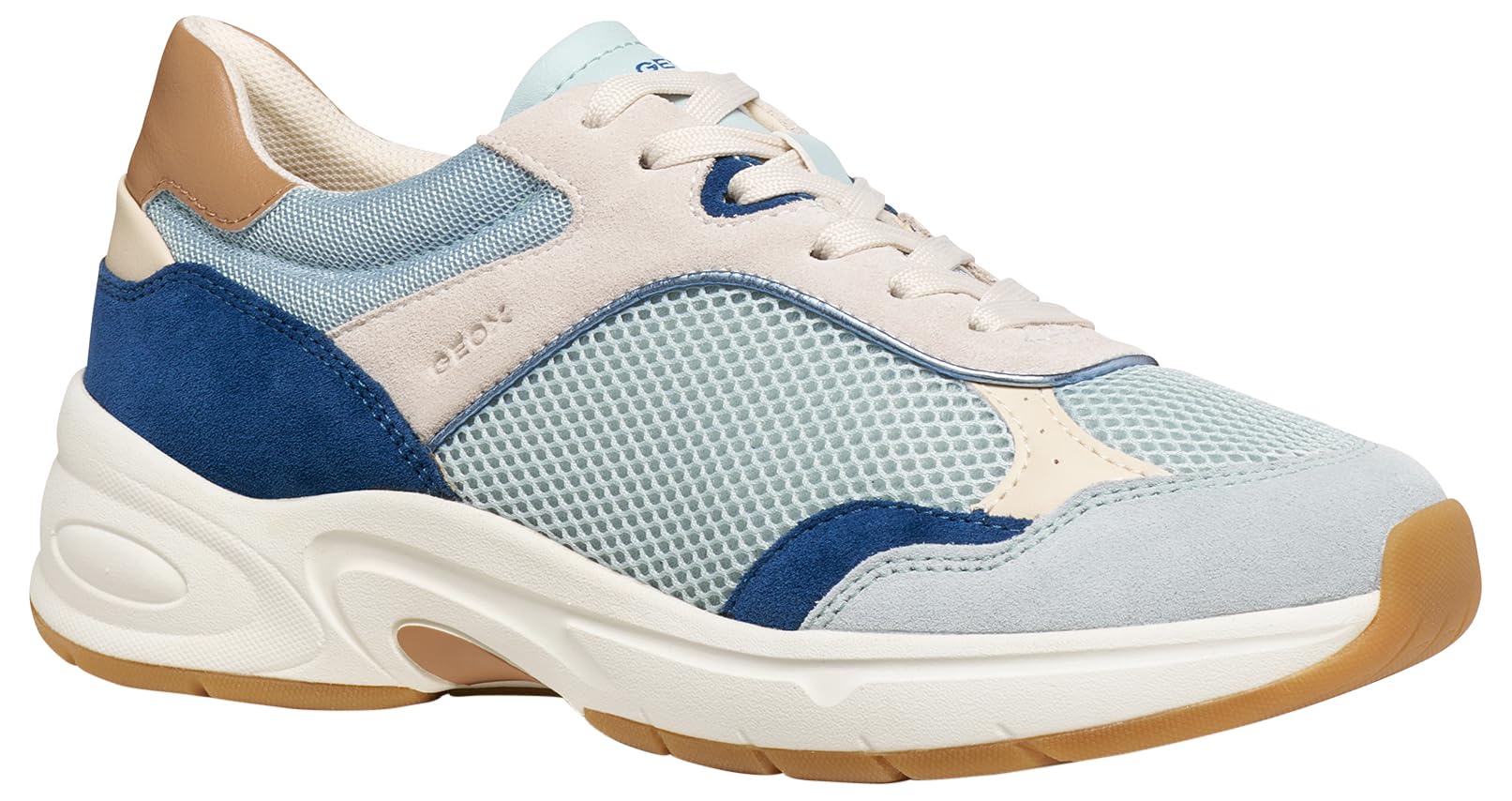 Geox Women's D Zarvia A Trainers, Crystal, 41 EU