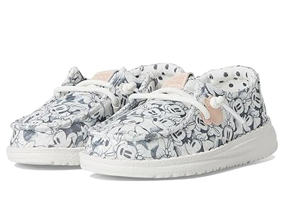 Hey Dude Kids Wendy Minnie Mouse Print (Toddler) Girls Shoes Grey : 7 Toddler M, Canvas