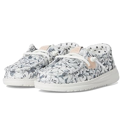 Hey Dude Kids Wendy Minnie Mouse Print (Toddler) Girls Shoes Grey