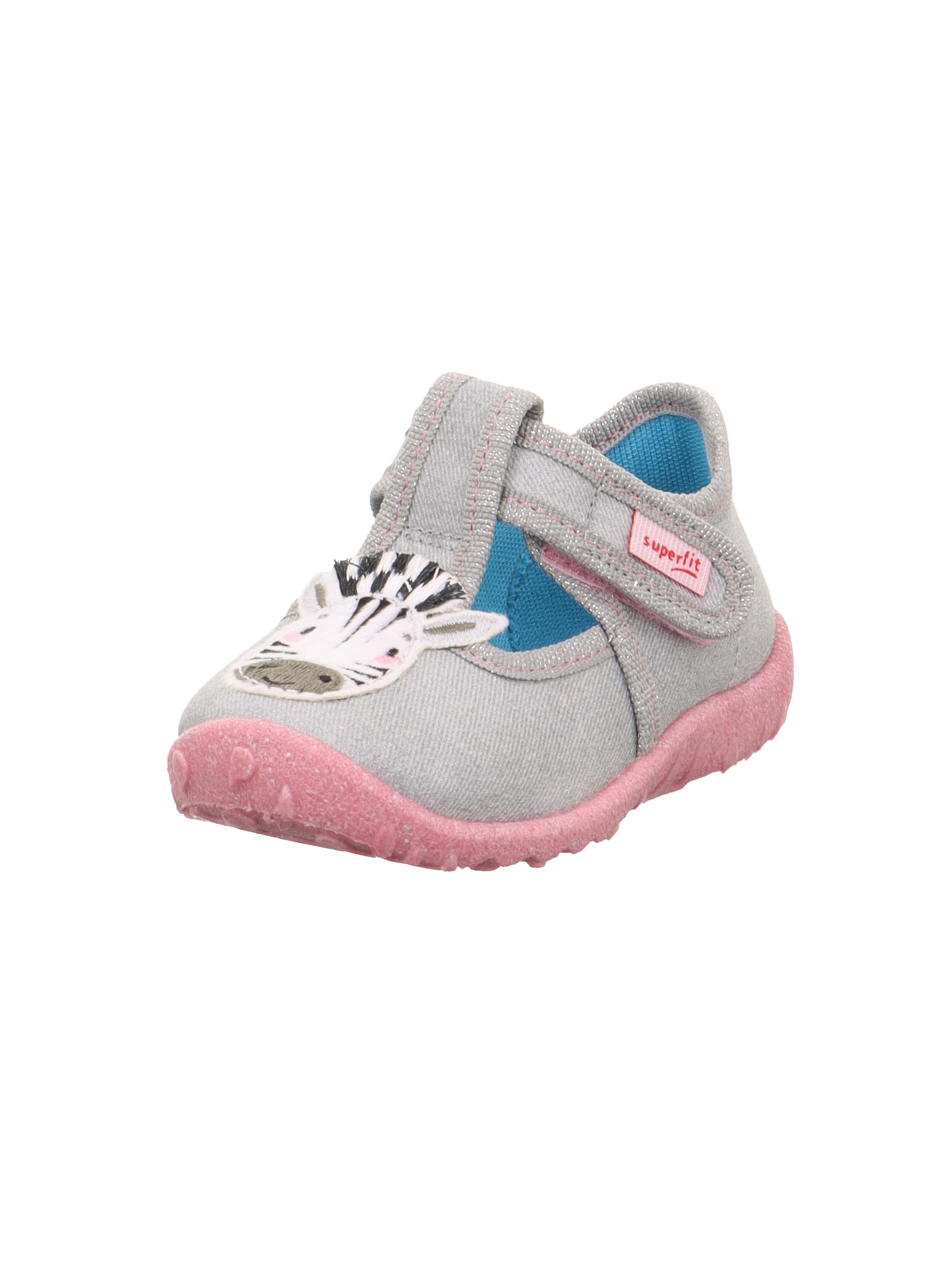 Superfit SPOTTY 1-009256 Boys' Slippers, Grey 2030, 2.5 UK Child