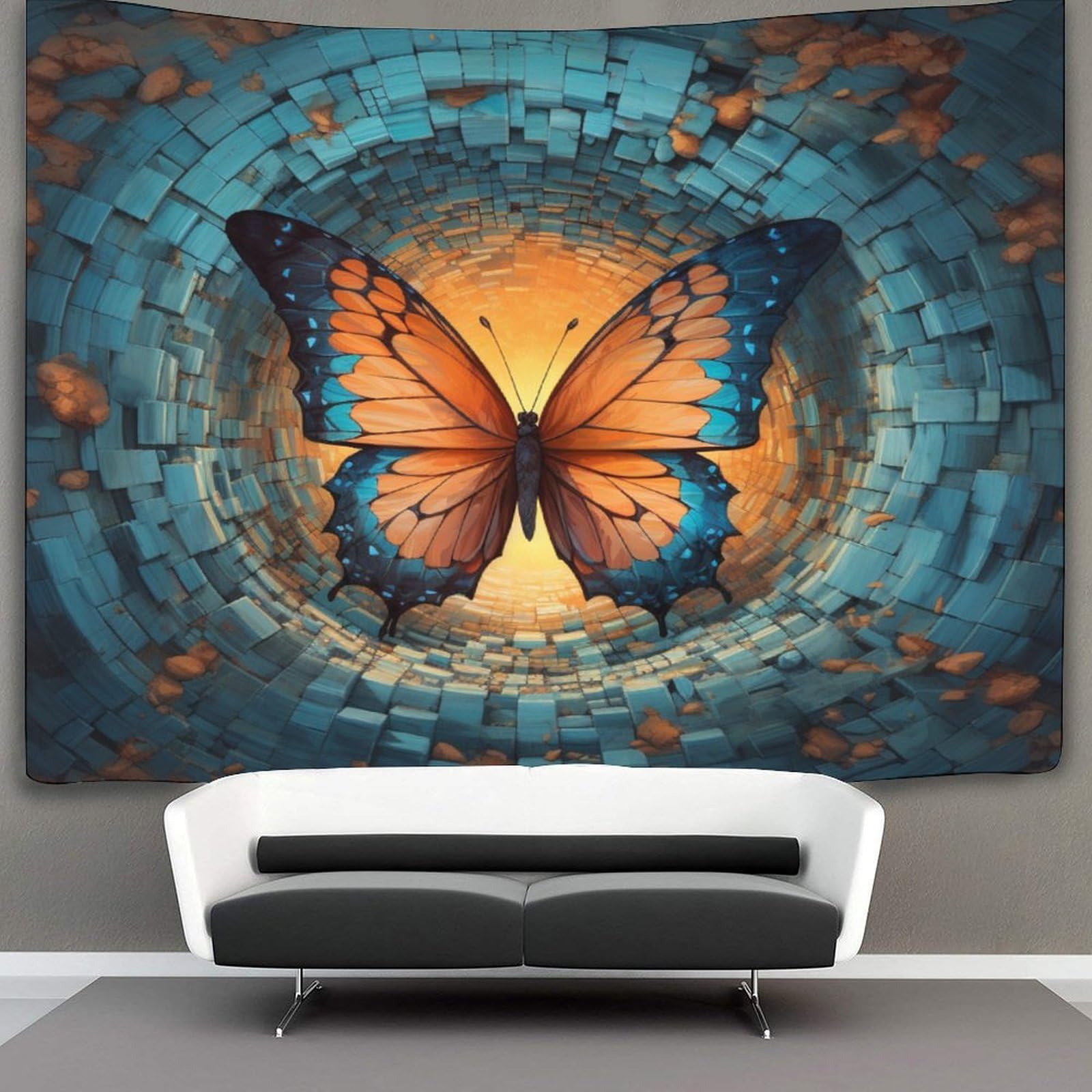 kaiyun Butterfly Tapestry, Art Wall Hanging Decoration for Living Room Bedroom & Dorm 70cmx100cm