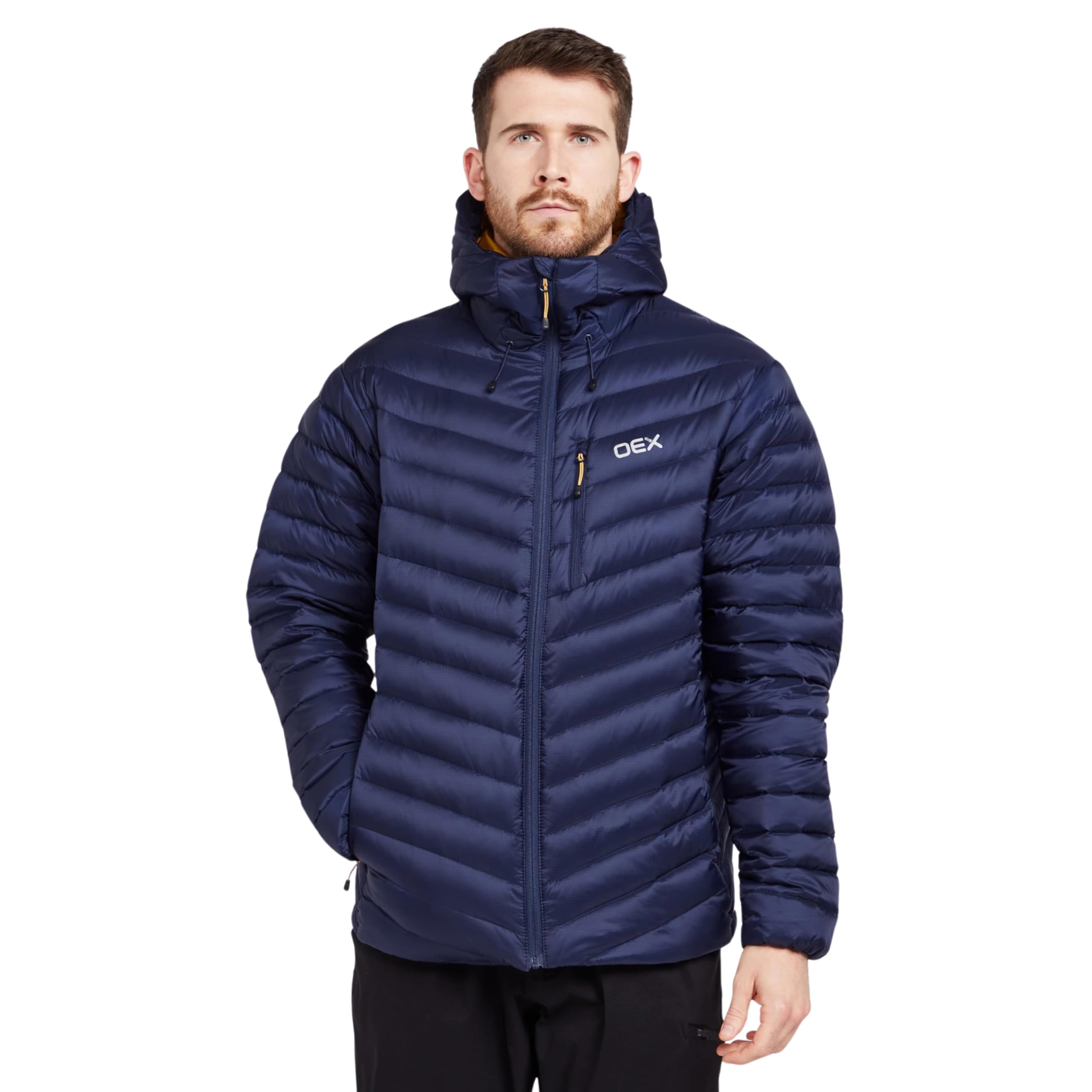 Oex Men's Navy Kintra Down Jacket, Medium