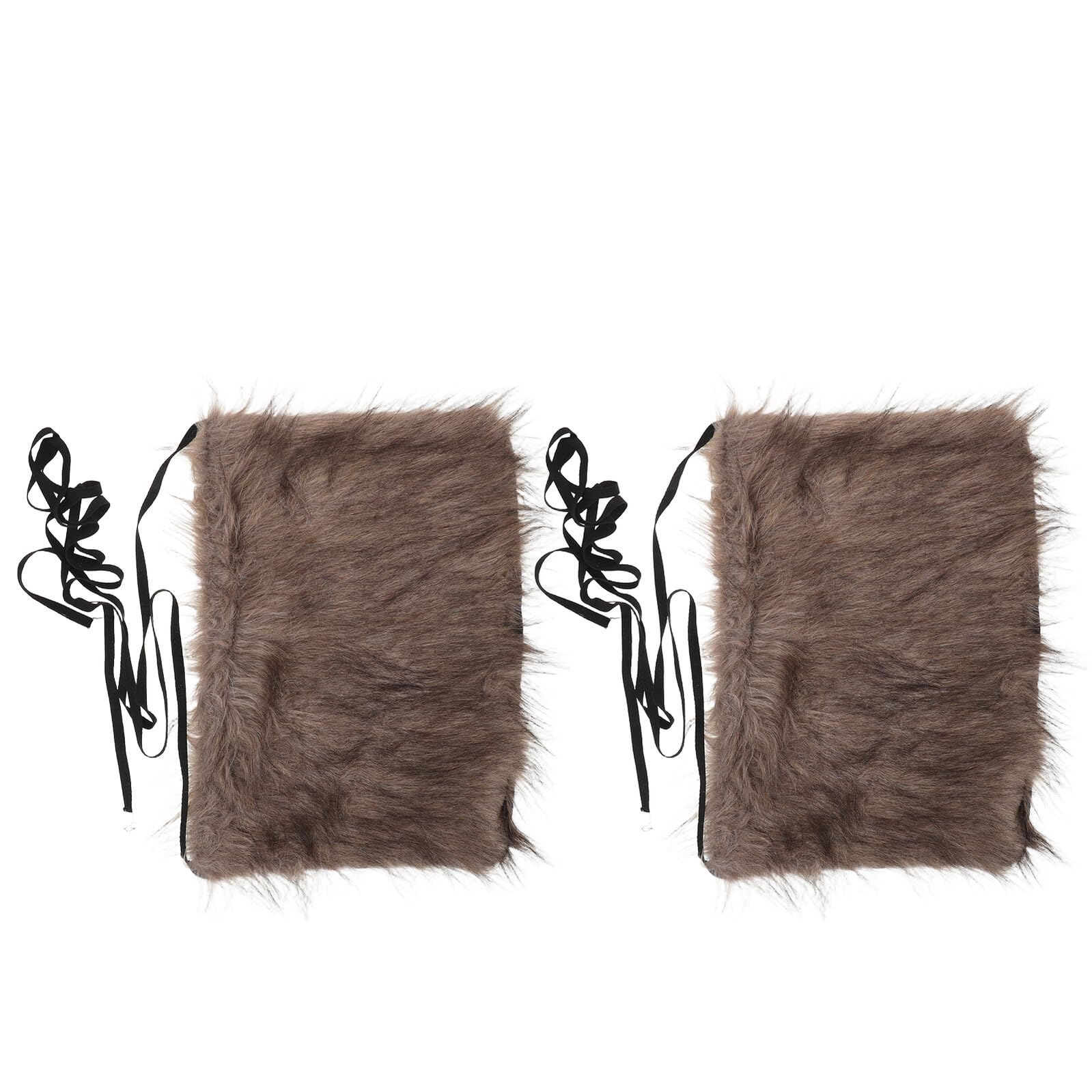 Lurrose Scaldamuscoli Viking in Pelliccia Sintetica Regolabili Accessori Medievali per Cosplay e Feste Invernali Caldi e Morbidi per Donna Copriscarpe Stile Nordico Vintage