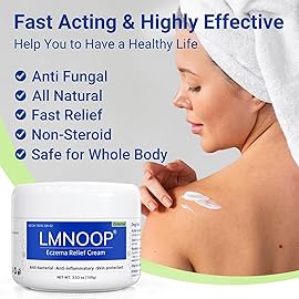 LMNOOP Eczema Cream for Dry, Itchy, Irritated, and Eczema Prone Skin, Maximum Strength Treatment Ointment for Rash, Psoriasis, Dermatitis 3.53oz