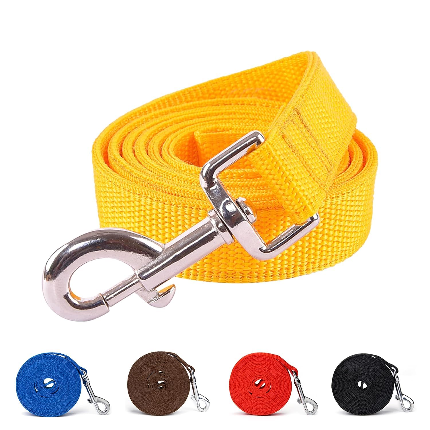 Aik India Heavy Duty Nylon Dog Leash, 5ft Long Dog Training Leash for Small Medium Large Dogs (Large, Yellow) (B0D421QNM5) Amazon Price History, Amazon Price Tracker
