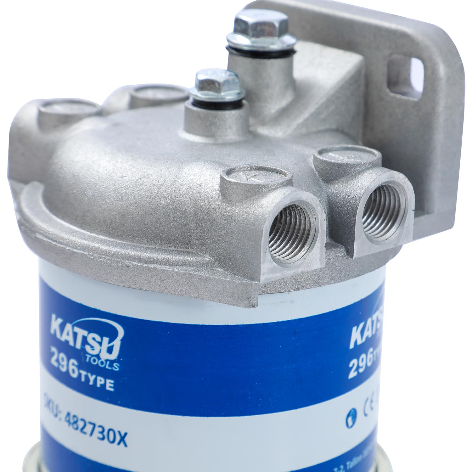 KATSU Tools Filtre à Carburant, Séparateur d'Eau de Filtre à Carburant Diesel avec 2 Filtres Compatible avec CAV296 pour Moteurs Diesel Marins Bateaux Camions Tracteurs Générateurs électriques