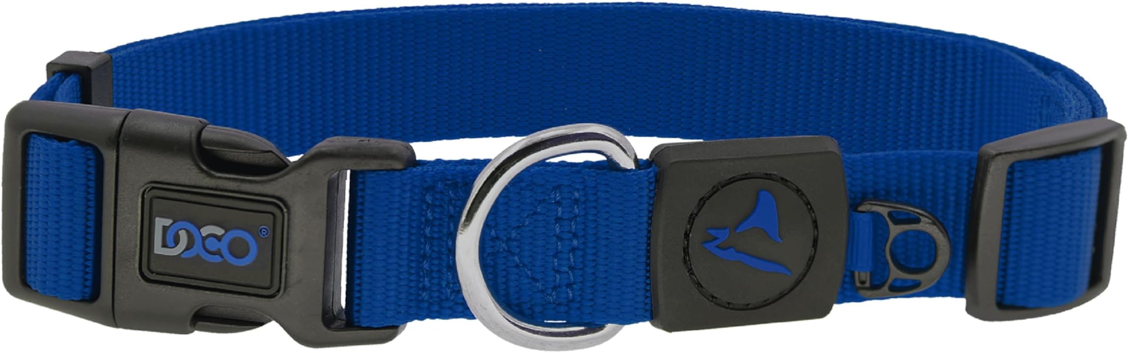 Signature Nylon Collar, Large, Navy Blue