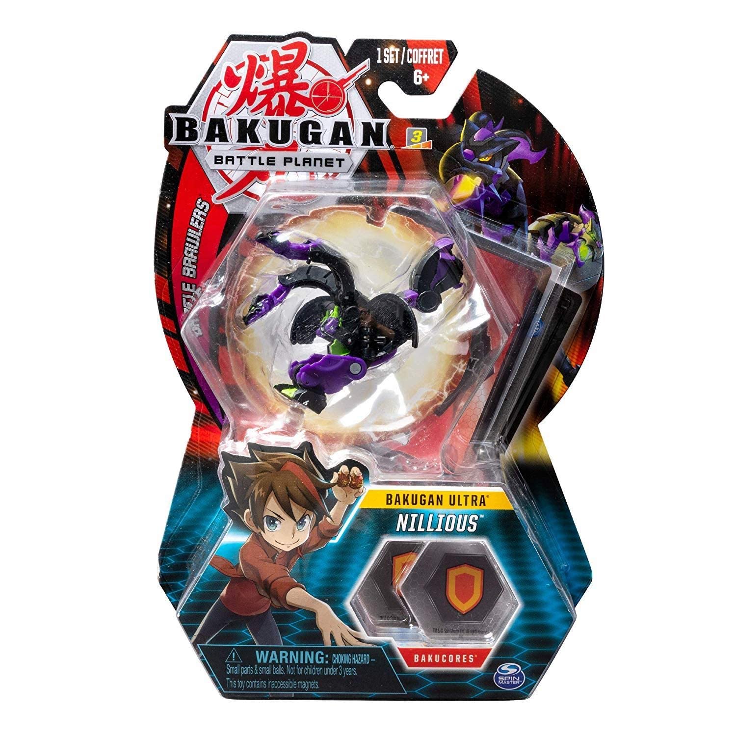 BAKUGAN Deluxe Ultra 1 Pack 3 Inch Figure Nillious
