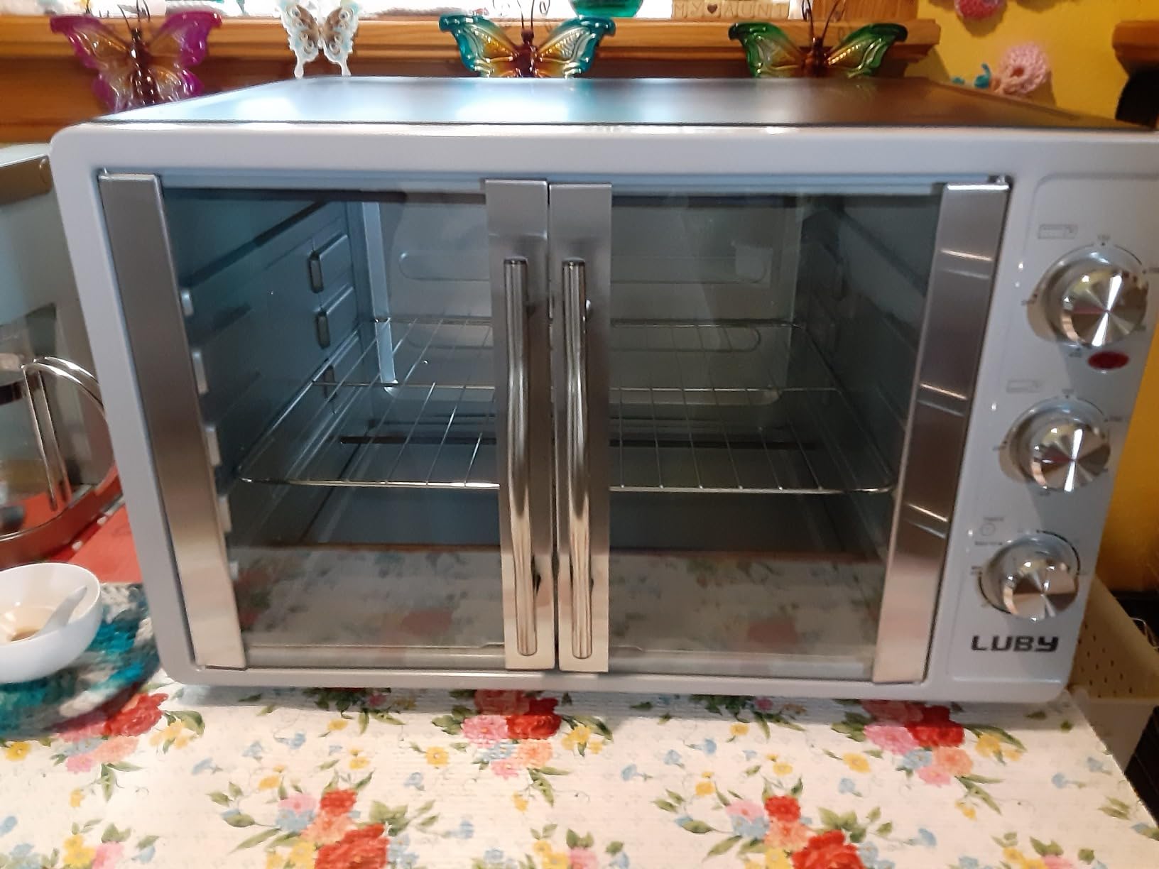 19/mo Finance LUBY Large Toaster Oven Countertop, French Door