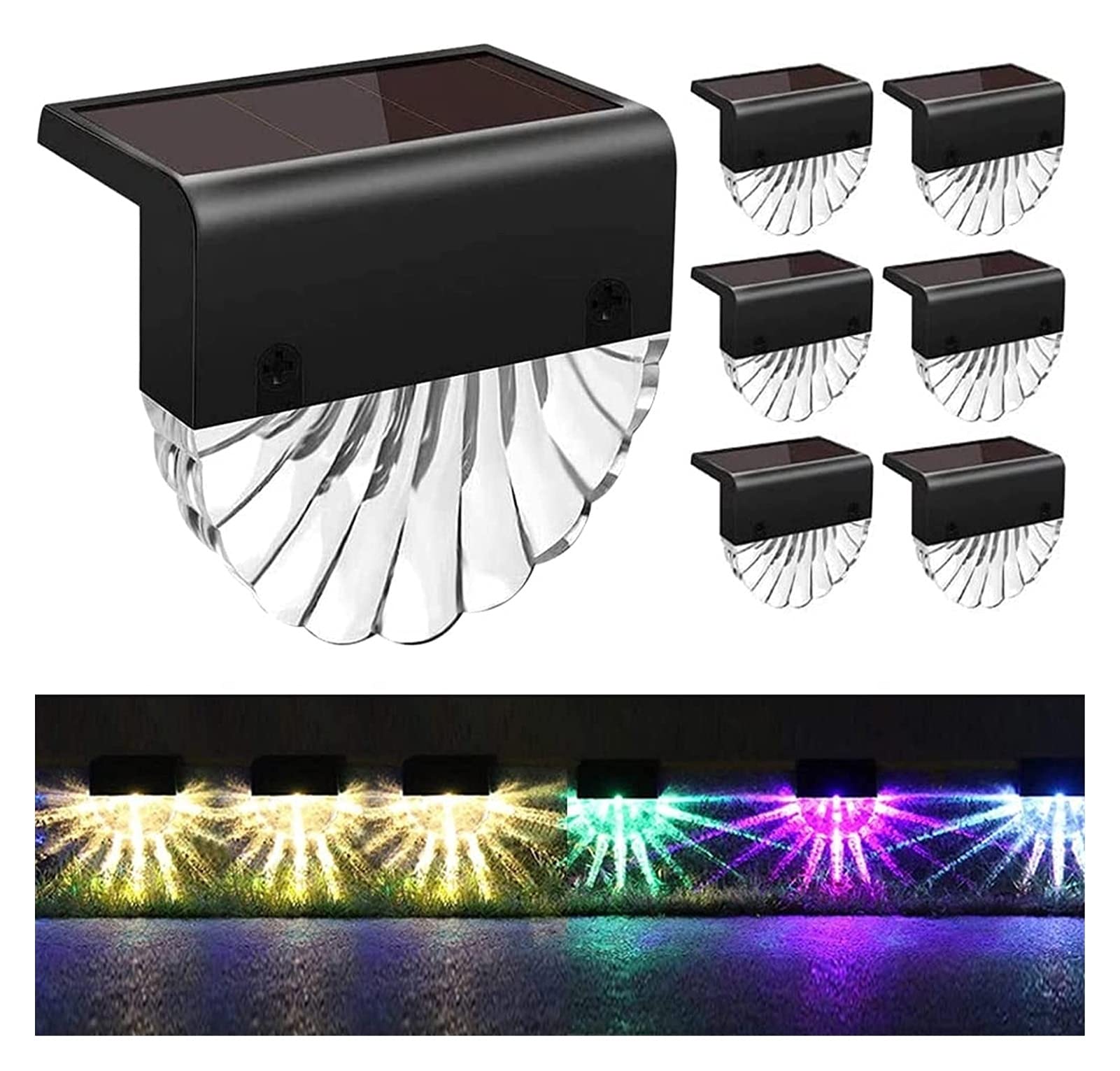 Lampe solaire pour escalier qui sécurise vos marches et illumine les balustrades sombres
