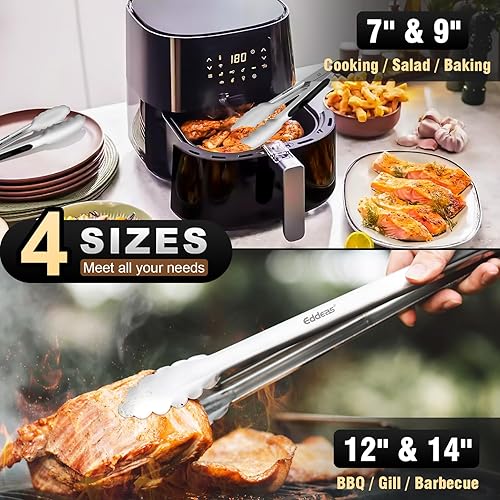 Vista 206 de 12 pinzas pequeñas para servir, minipinzas doradas de 4.3 pulgadas, pinzas de cocina doradas para servir alimentos, barra de café, fiesta de té