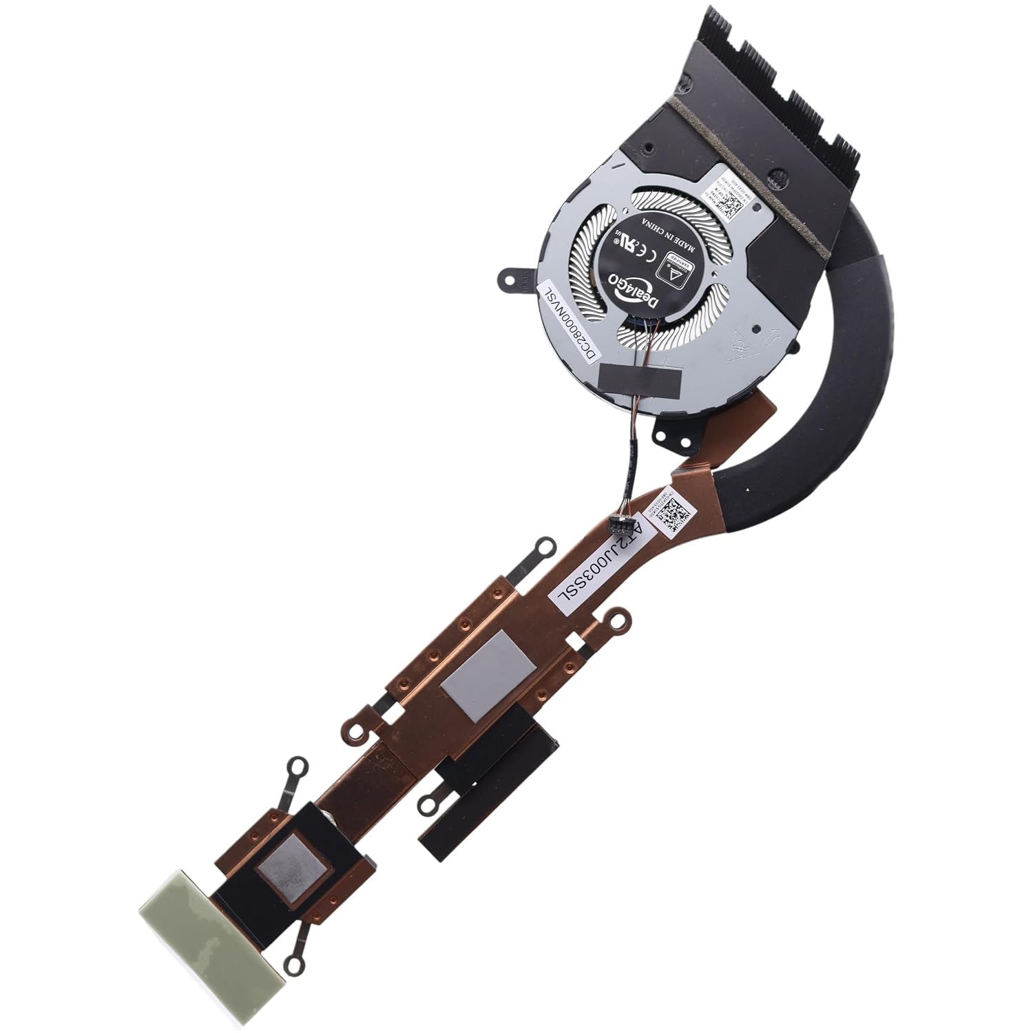 Deal4GO CPU Cooling Fan Heatsink Thermal Module WG3PW 2H2TG 0WG3PW Replacement for Dell Latitude 5401 w/GeForce MX150 (Discrete)