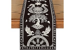 Artoid Mode Black Viking Decor Table Runner