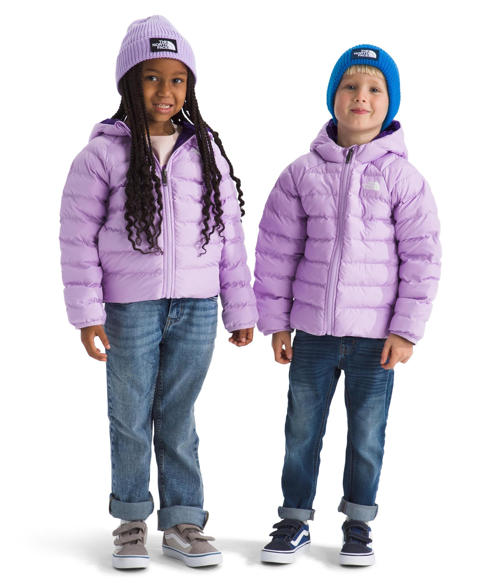 The North Face Kids Reversible Perrito Insulated Hooded Jacket | 2 in 1 Winter Coat for Boys &amp; Girls, Water Repellent