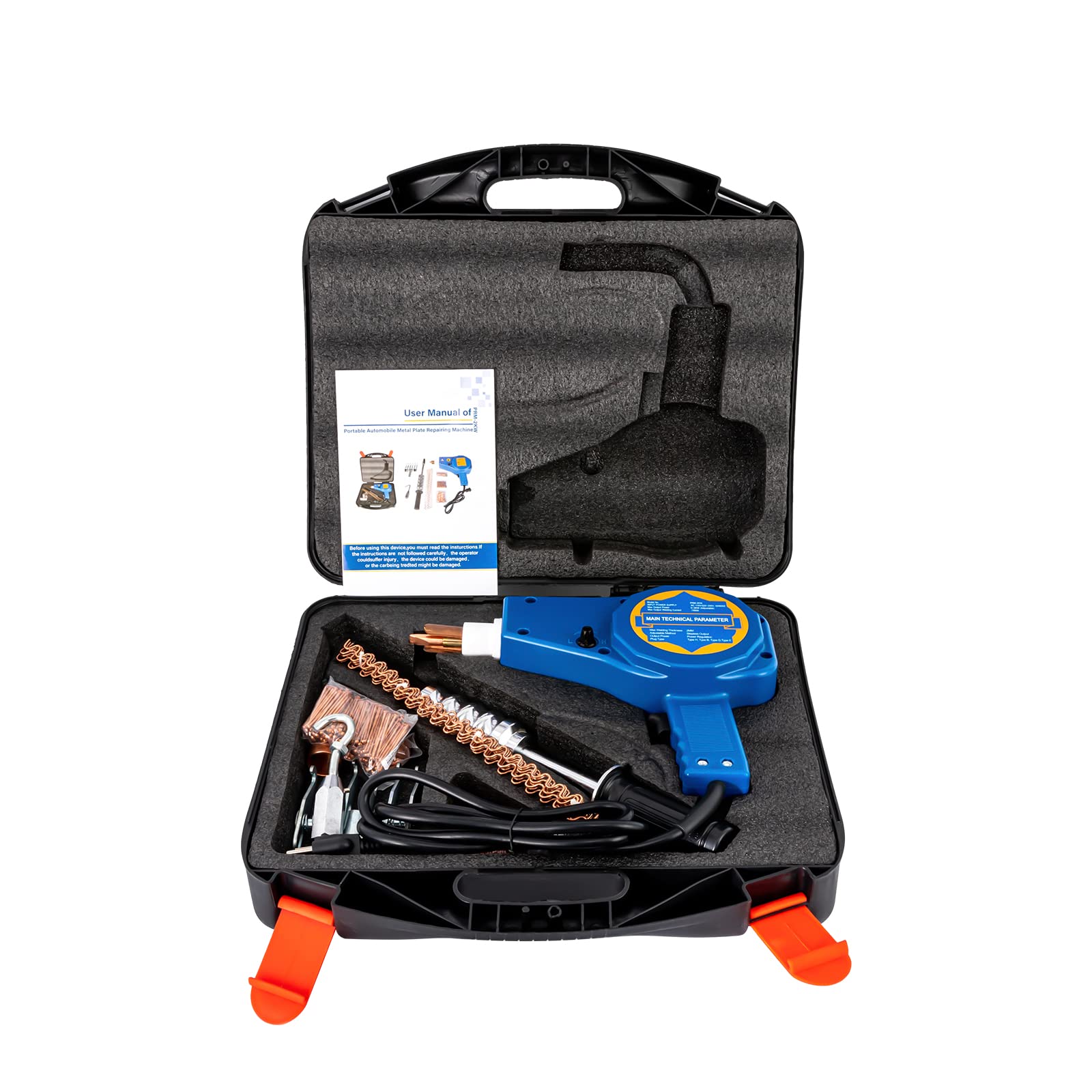 Dlinanta Stud Gun Dent Puller Kit, 10KW Stud Welder Dent Repair Kit, 1500A Spot Welder Stud, Stud Welder Dent Repair Kit, Dent Welder Repair for Auto Body Repairing