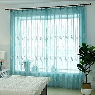 FACWAWF Alberello Fresco Filo di Cotone Ricamato Finestra Screening Soggiorno Camera da Letto Balcone Finestra A Bovindo Camera dei Bambini Tende Semi-Oscuranti Dell'Hotel 2xW200xH270cm