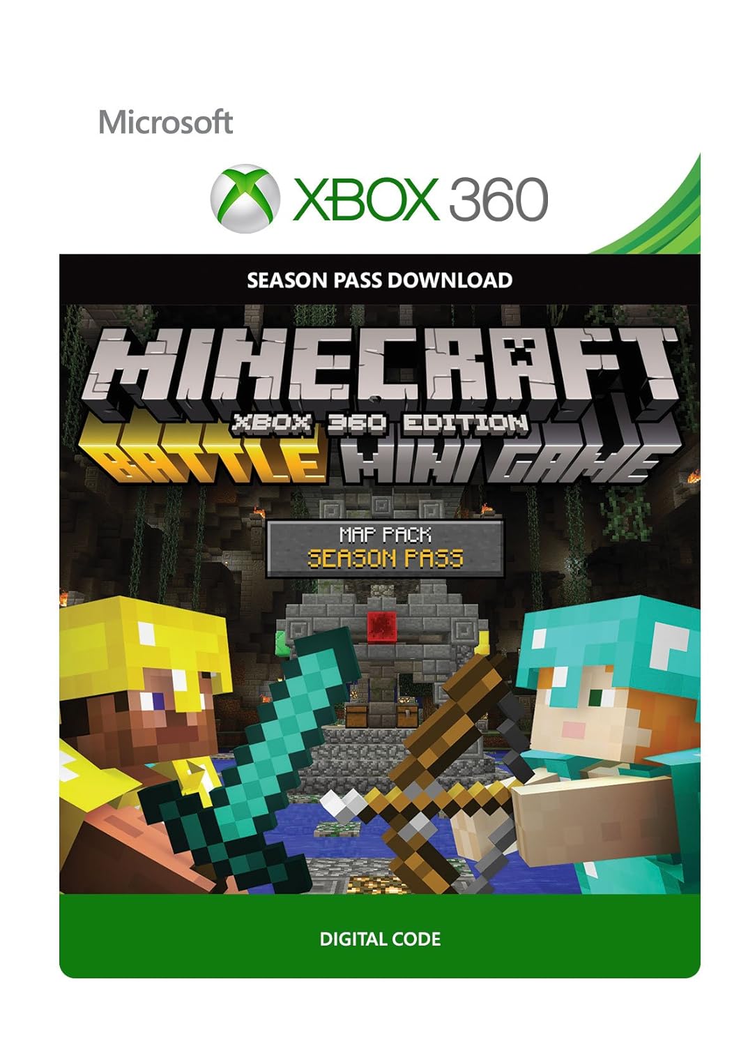 Minecraft Battle Map Pack Season Pass DLC Xbox 360