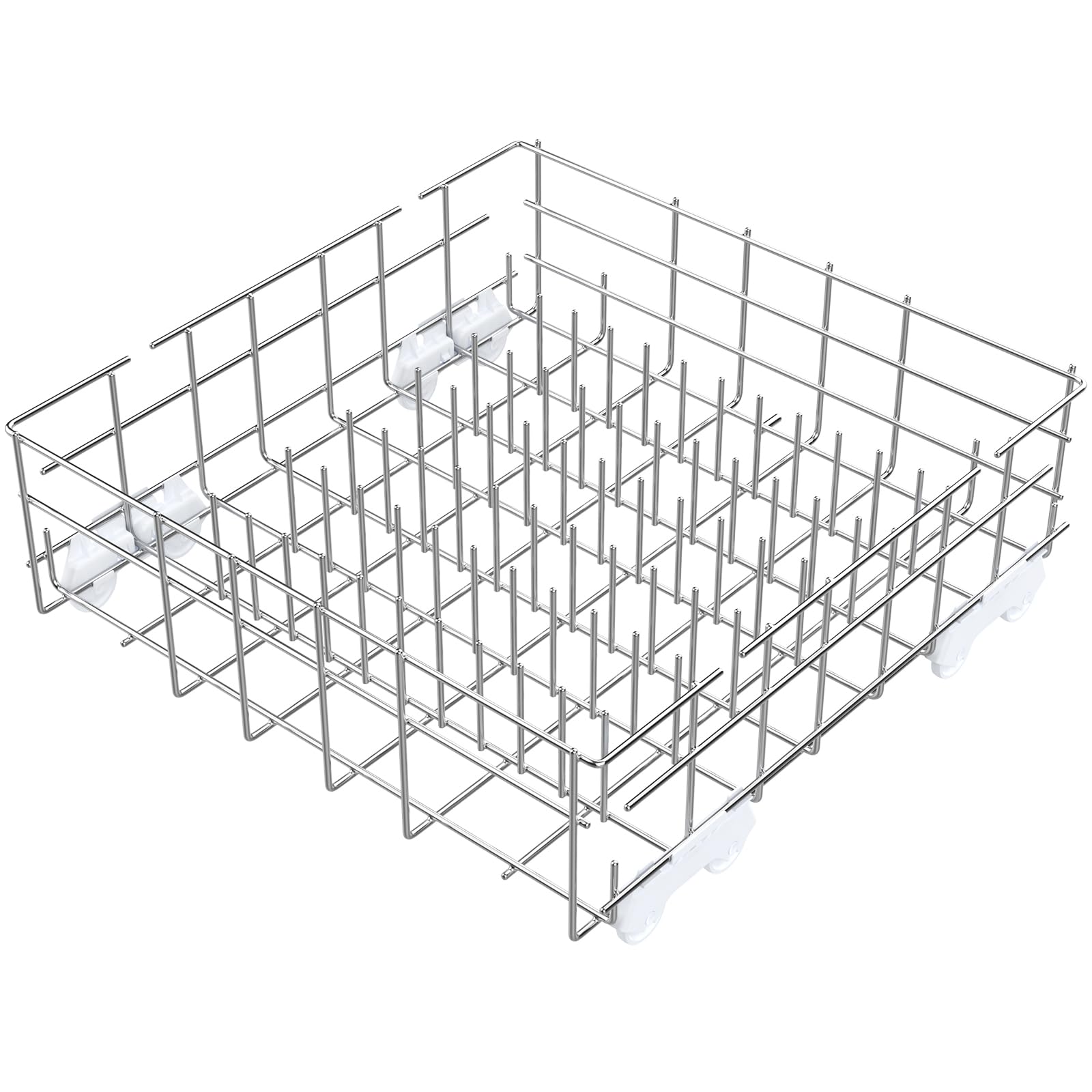 Upgraded 304 Stainless Steel W10311986 W10380384 Dishwasher Lower Rack Replacement for Whirlpool Dishwasher Bottom Rack 300563, DU911PCDQO with WP3376961 Wheels