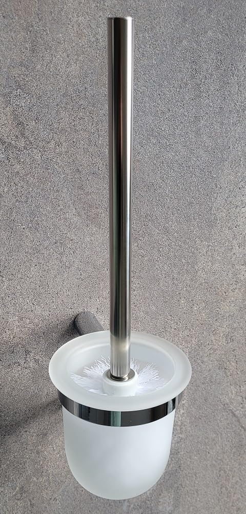 Mindora WC-Bürsten-Set | Glas satiniert + Messing verchromt Limited Edition