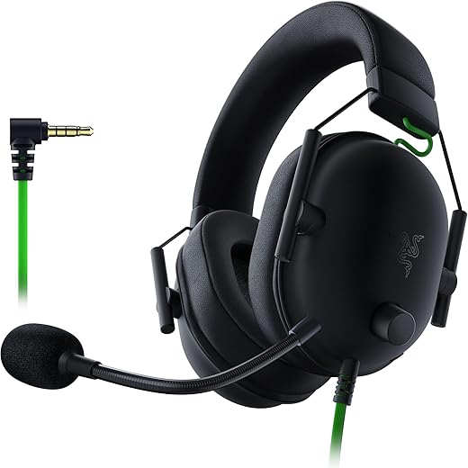 Razer Blackshark V2 X – Gaming Wired Headphones On Ear Headphones with Mic Black