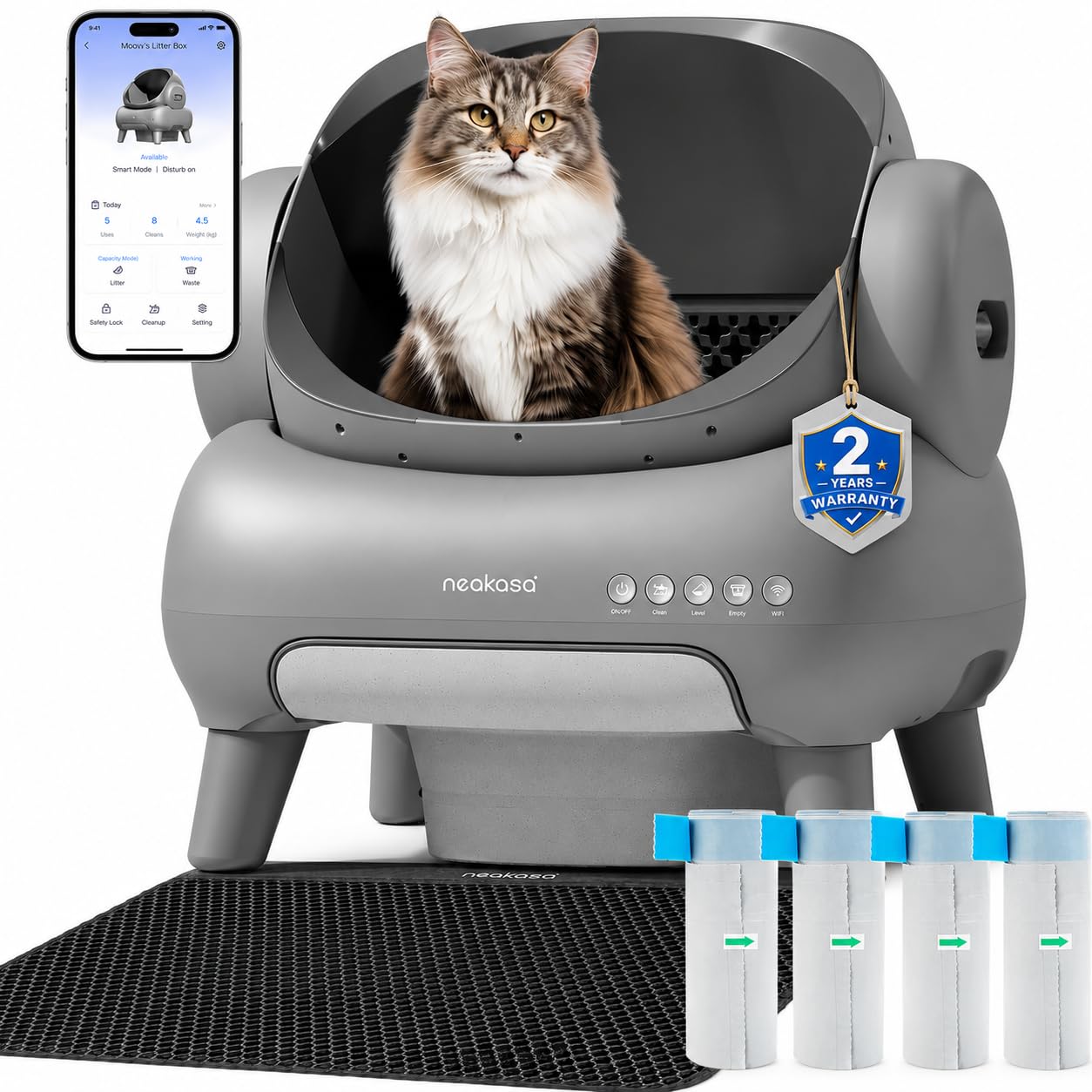 Neakasa M1 Plus self cleaning cat litter box bundle