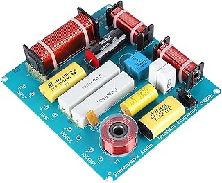 Frequency Divider, 300W Speaker Frequency Divider, 3 Way Audio Frequency Divider, Speaker Frequency Divider Board for DIY KTV Stage Speaker with Over Current Protection Design