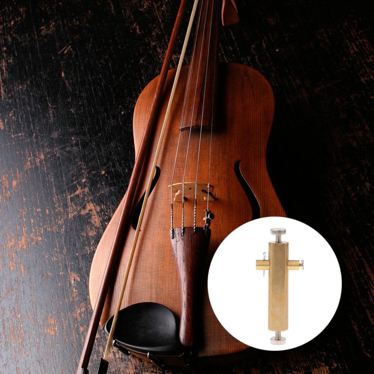 Toddmomy Präzises Geigenzubehör Einlegeschlitzfräser aus Messing und Eisen für Violine und Bratsche in Gold mit Praktischer Handhabung für Geigenbauer