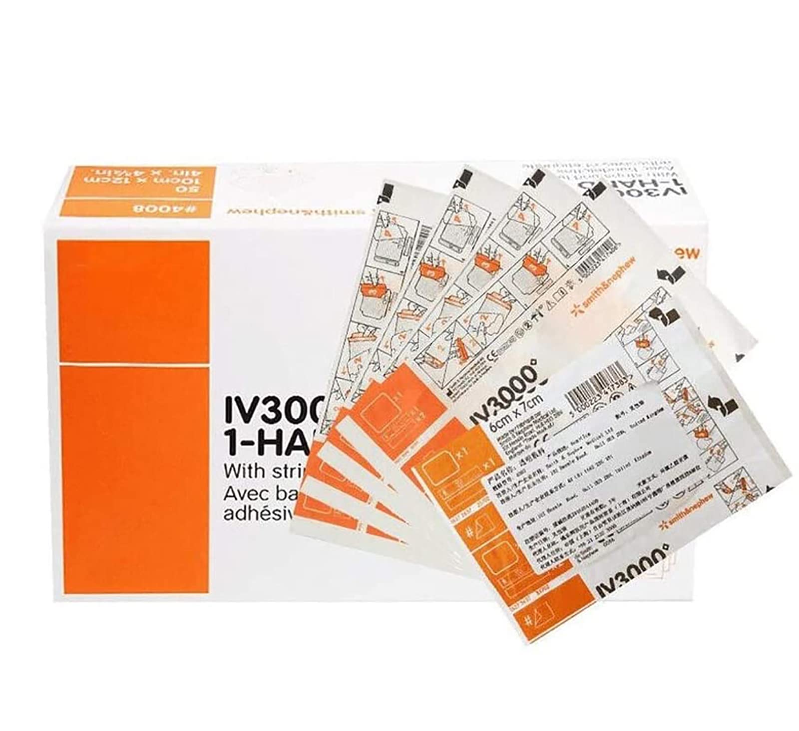 Transparent dressing, 10 Sheet Waterproof PICC venous catheter patch Medical Wound Dressing Tape Fixer Plaster Stretch Fixation Bandage Anti-Allergic self-Paste.