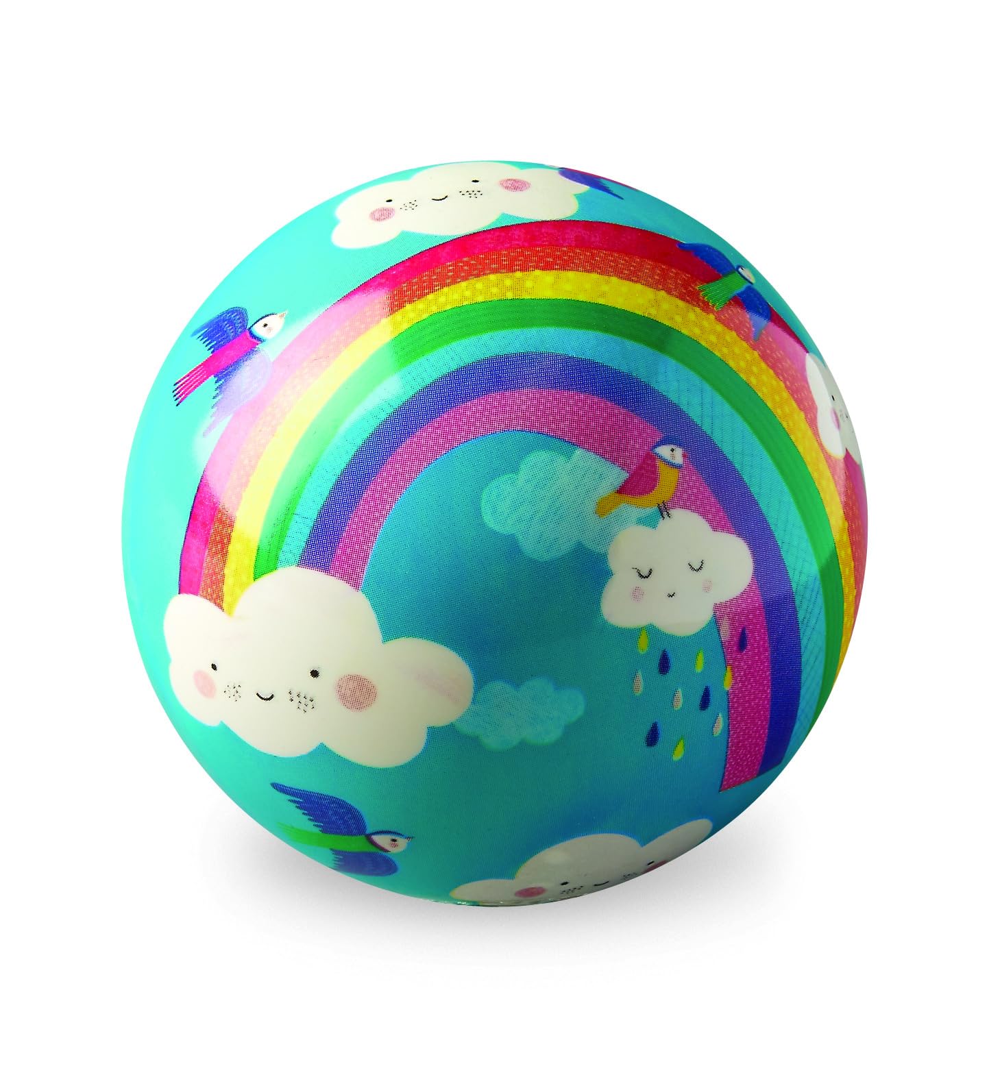Crocodile Creek 4" Playground Ball — Rainbow Dreams Design — Made from Synthetic Rubber — Outdoor Play — Lightweight Inflatable Ball for Toddlers — Exciting Kids Activities & Endless Summer Fun — image 1