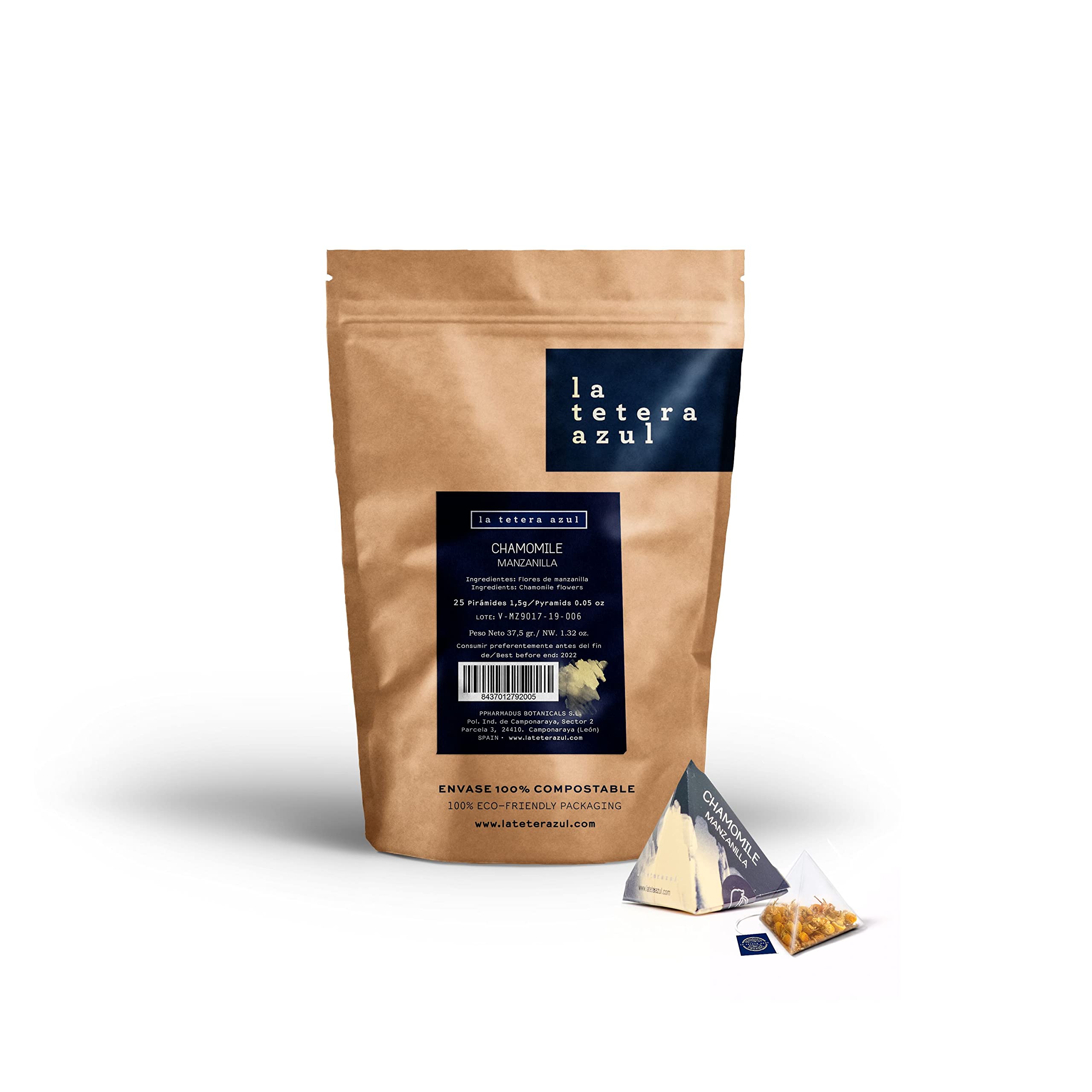 LA TETERA AZUL Infusión De Frutos Del Bosque Premium. Hibisco, Uva, Arándano, Grosella Negra Y Saúco. Frutos Del Bosque Y Frutos Rojos. Bote De 20 Pirámides. — view 54