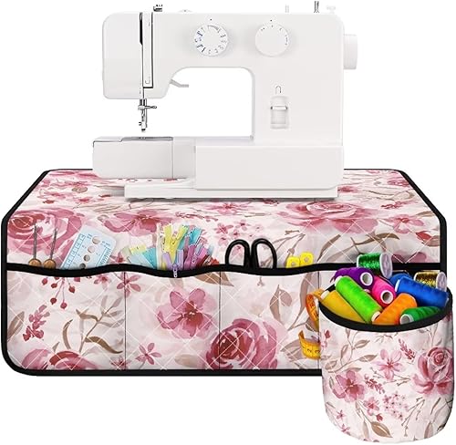 Miniatura 98 de Tapetes para máquina de coser de girasol y colibrí para mesa con bolsillos, para máquinas de coser de Acción de Gracias, alfombrillas para reducir