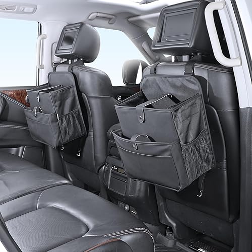Miniatura 2 de Organizador de asiento de automóvil, ajuste universal para asientos delanteros y traseros, letras colgantes, carpetas legales, computadoras