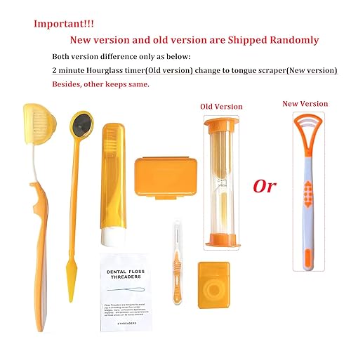 Miniatura 2 de HRASY Kit de cuidado bucal portátil de ortodoncia para aparatos ortopédicos, cepillo interdental, cera dental, kit de limpieza de cepillo de dientes