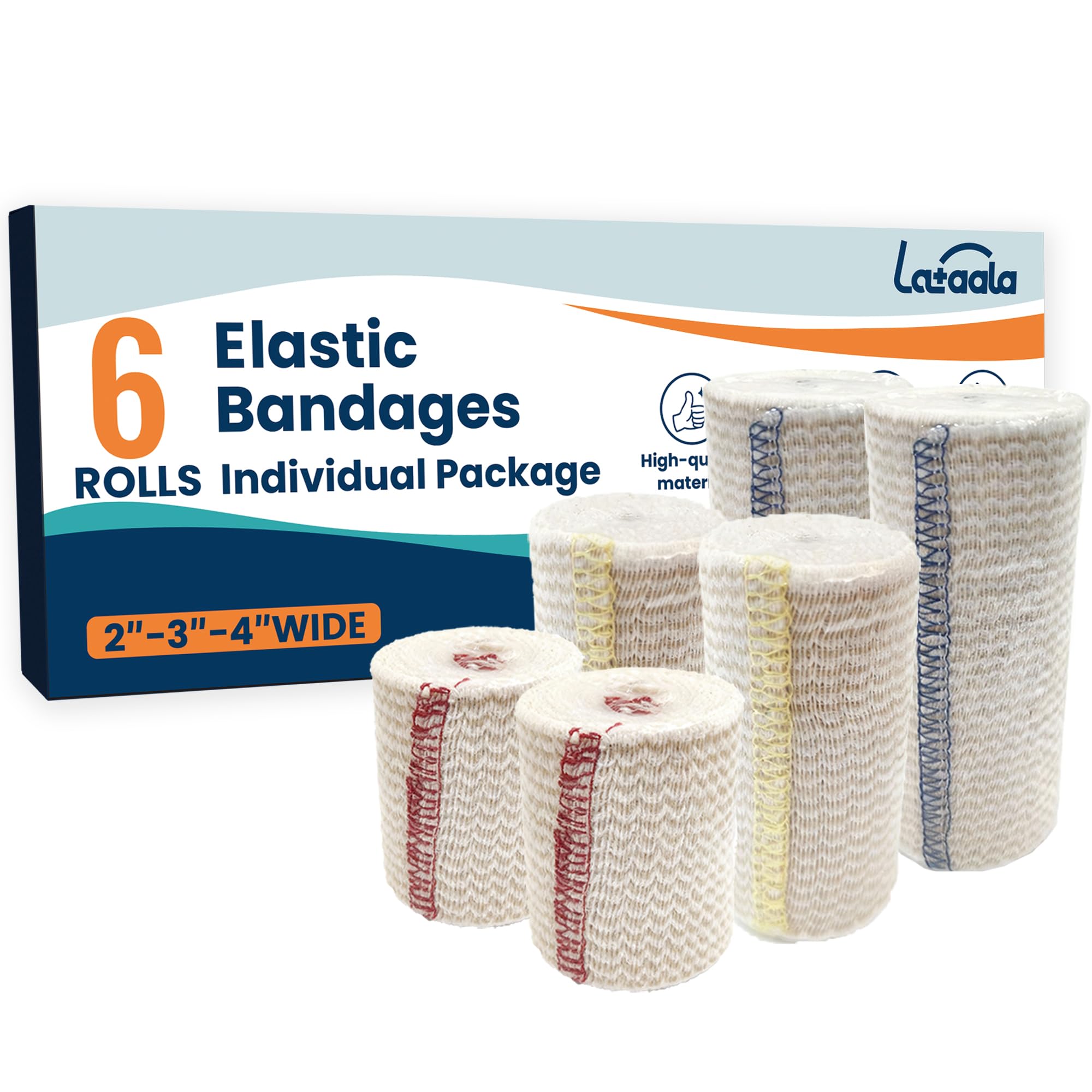 Premium Elastic Bandage Wrap,6" x 2 Pack Cotton Compression Bandage for Legs, Ankle, Knee,Foot,Body,Support & First Aid for Sports,Latex-Free,Reusable Wrap for Sports, Medical, and Injury Recovery — Amazon image 10