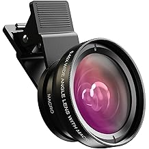 MIAO LAB 2-in-1 Phone Camera Lens Kit, 12.5X Macro + 0.45X Wide Angle (140&deg;) Cell Phone Clip-on Lens for iPhone/Android, Includes Travel Bag