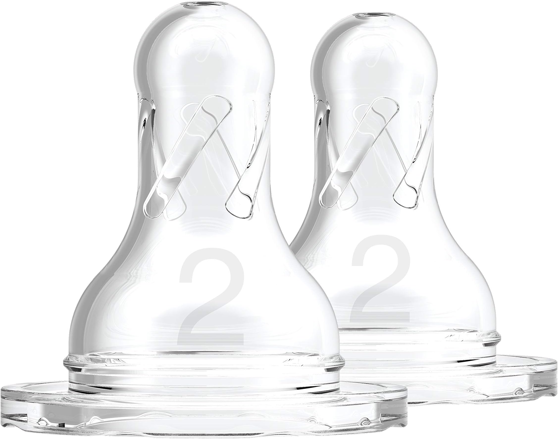 2 Pack Natural Flow Level 2 Standard Nipple