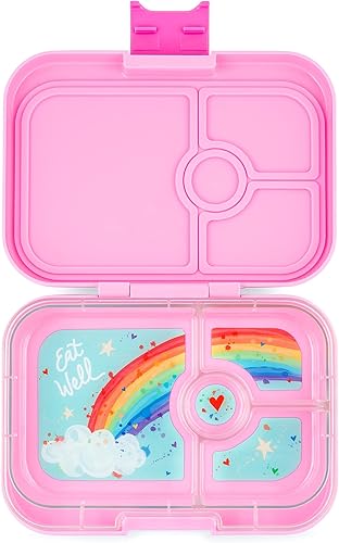Miniatura 8 de Yumbox Caja Bento Panino a prueba de fugas bento de 4 compartimentos para niños y adultos perfecta para el almuerzo lleno de sándwich compacta 8.5 x